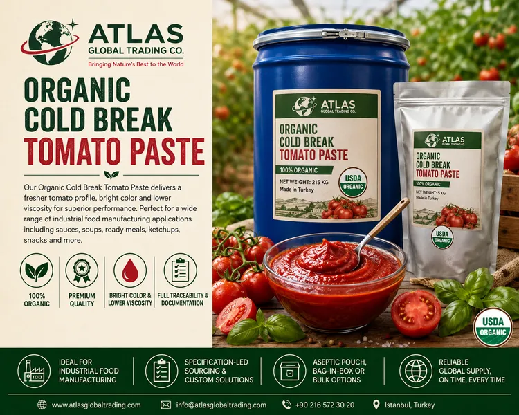 Organic Cold Break Tomato Paste