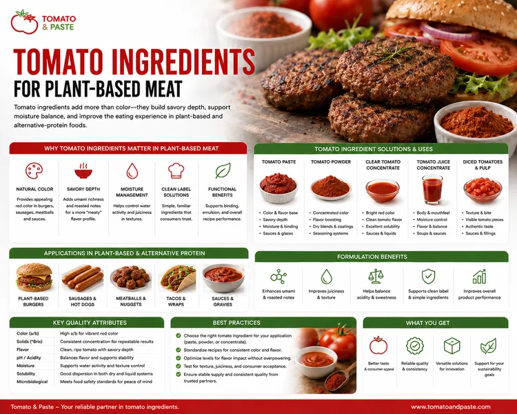 Tomato Ingredients for Plant-Based Meat