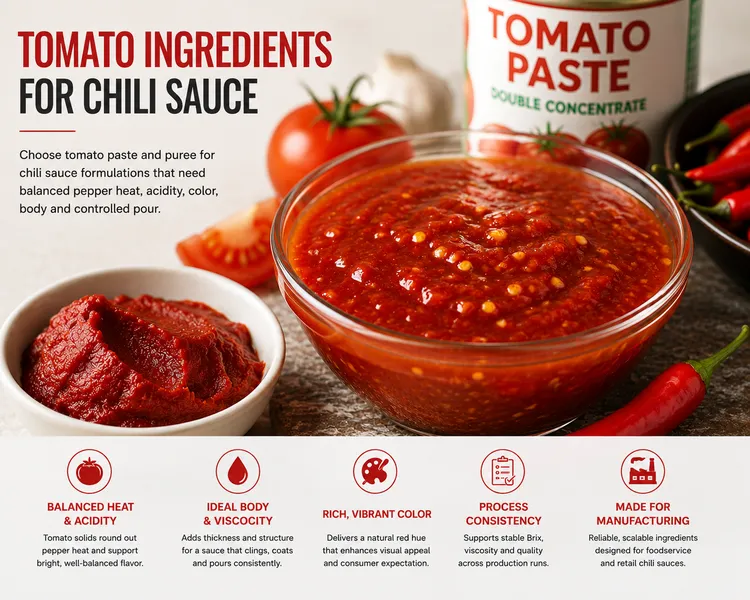 Tomato Ingredients for Chili Sauce