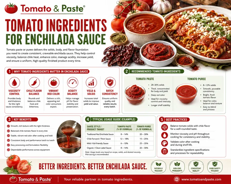 Tomato Ingredients for Enchilada Sauce