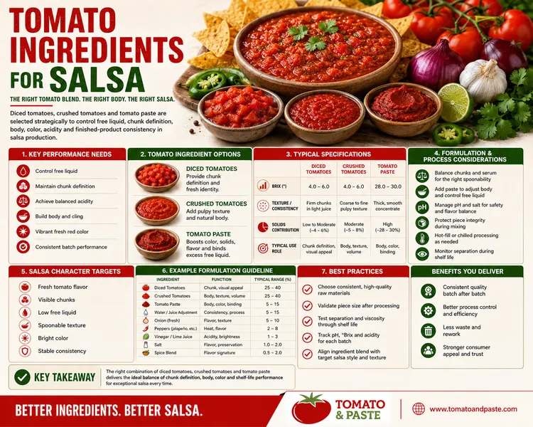 Tomato Ingredients for Salsa